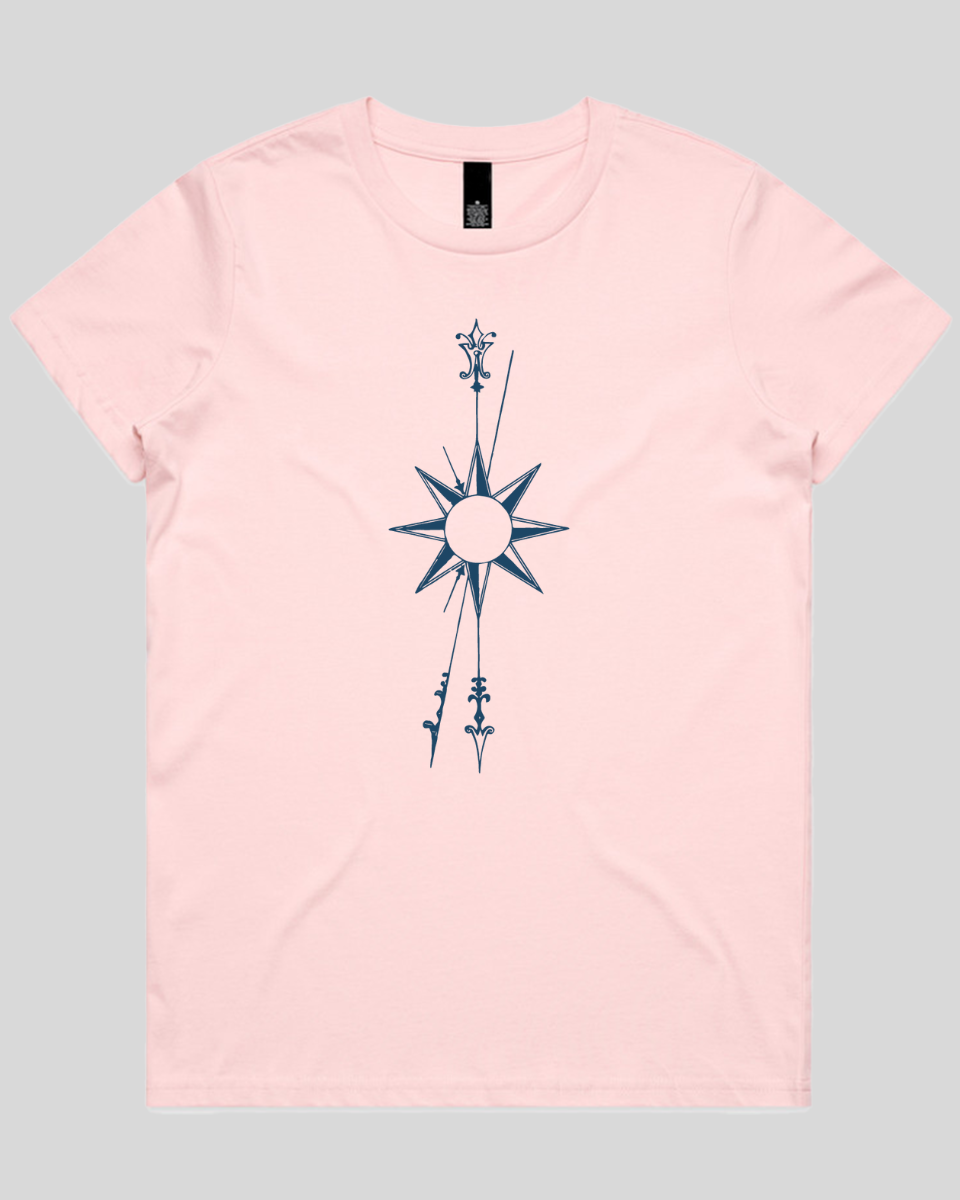 Vertical Compass Rose Women's T-Shirt