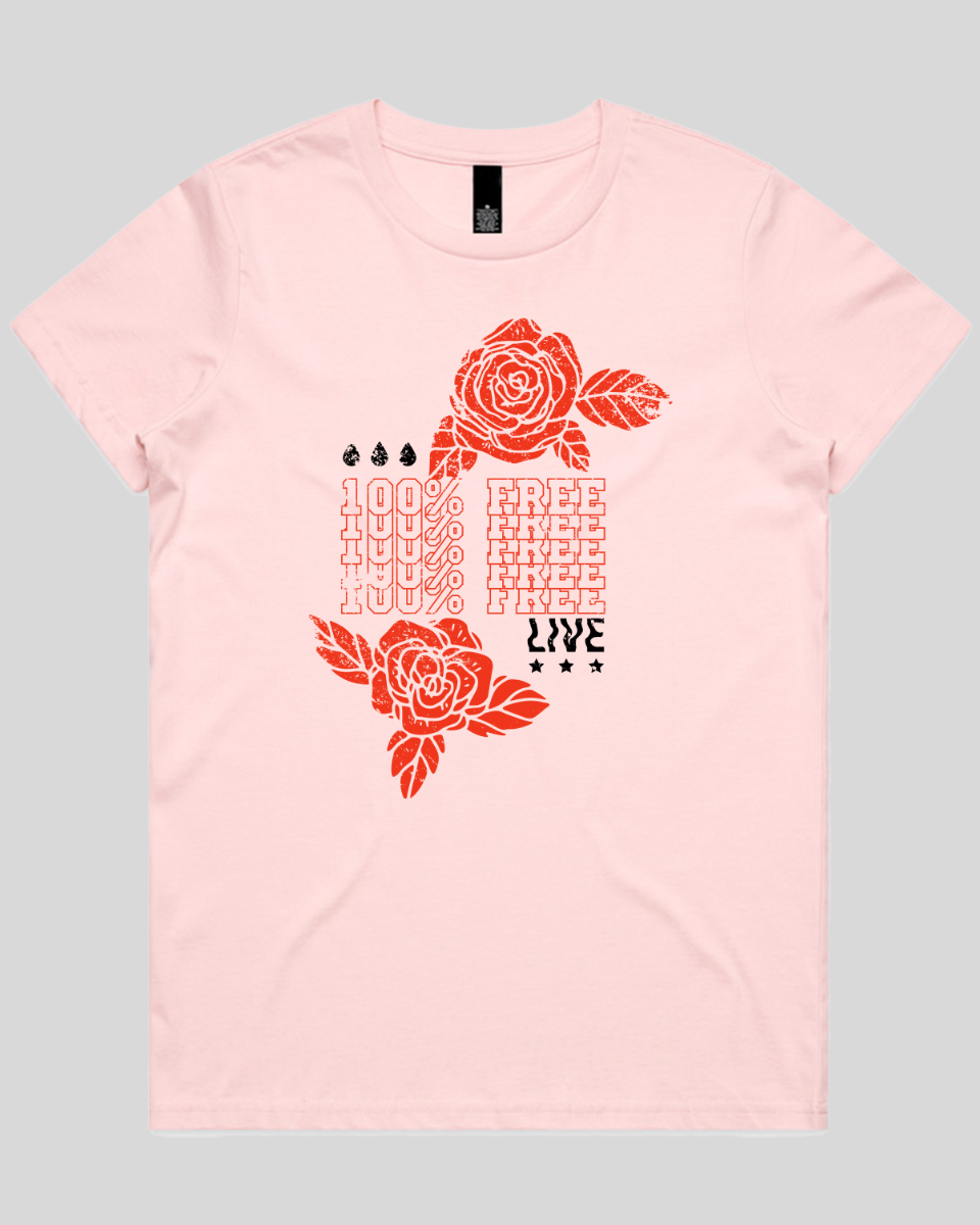 100% Free Bloom Women's T-Shirt