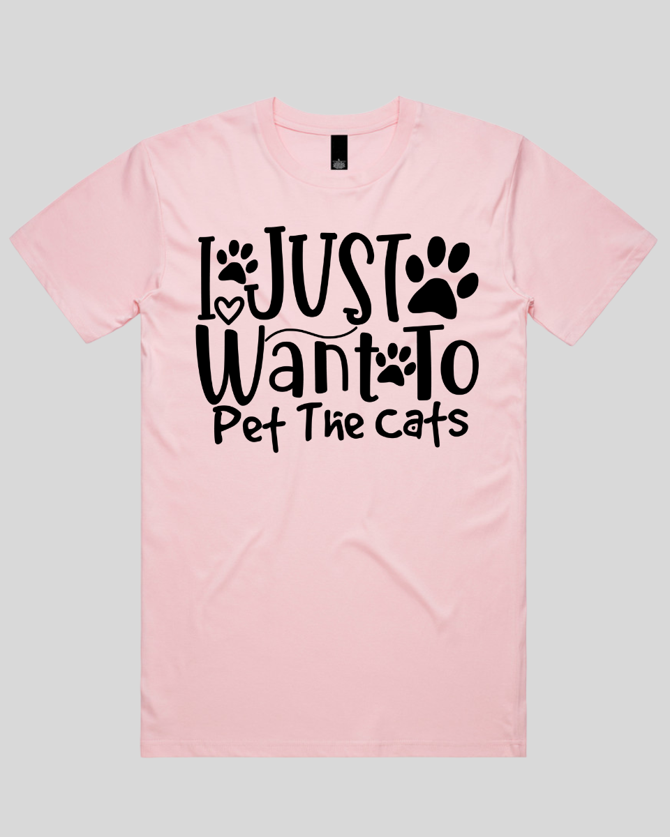 I Just Want To Pet The Cats Men's T-Shirt