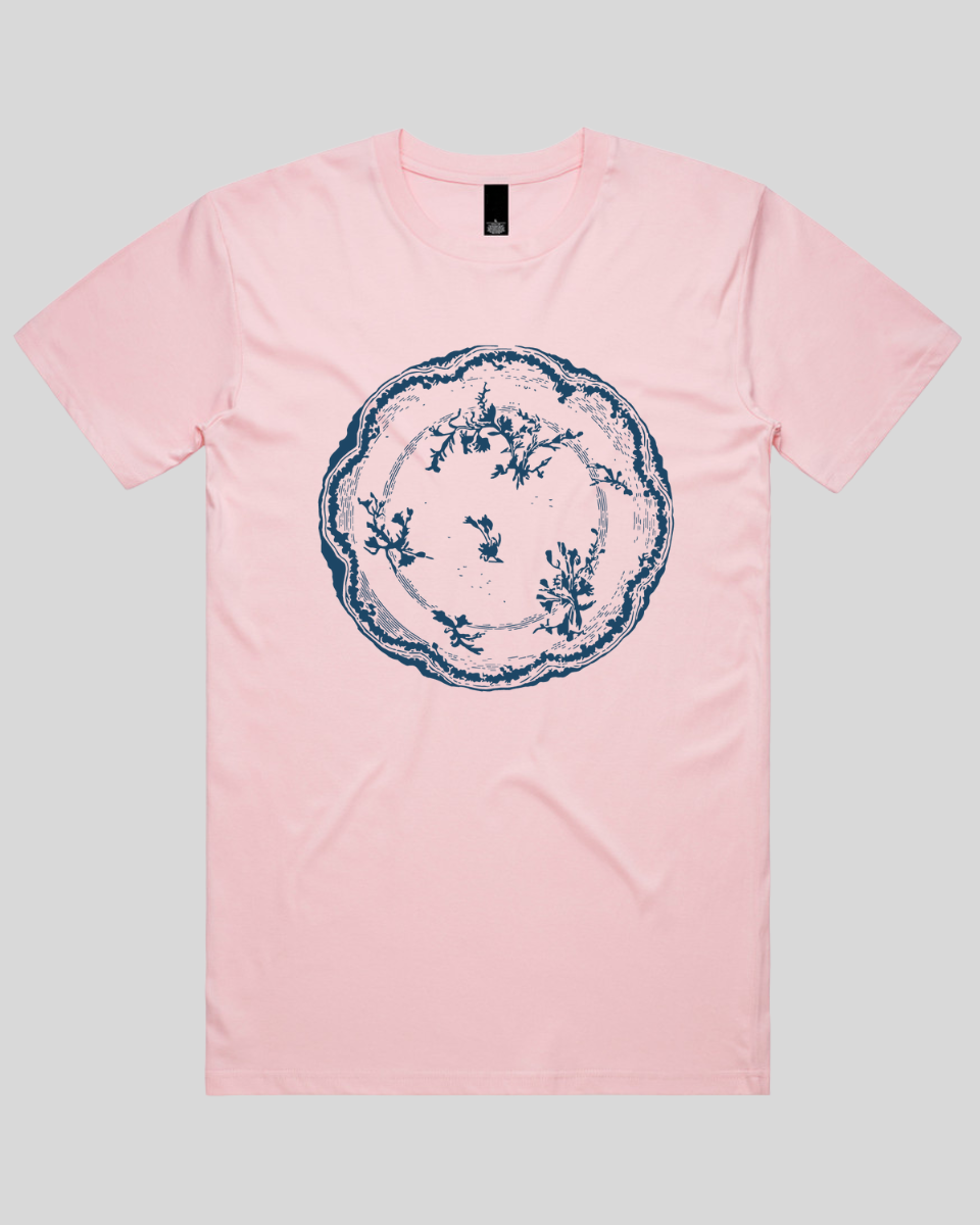 Floral Vintage Plate Men's T-Shirt