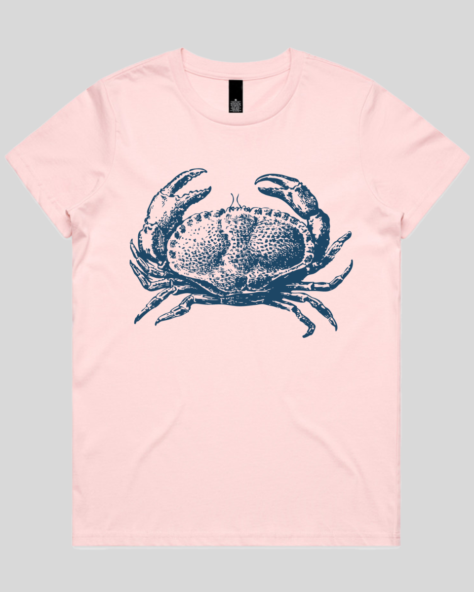 Vintage Coastal Crab Women's T-Shirt
