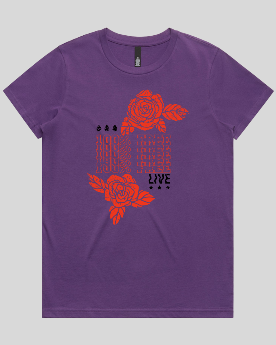 100% Free Bloom Women's T-Shirt