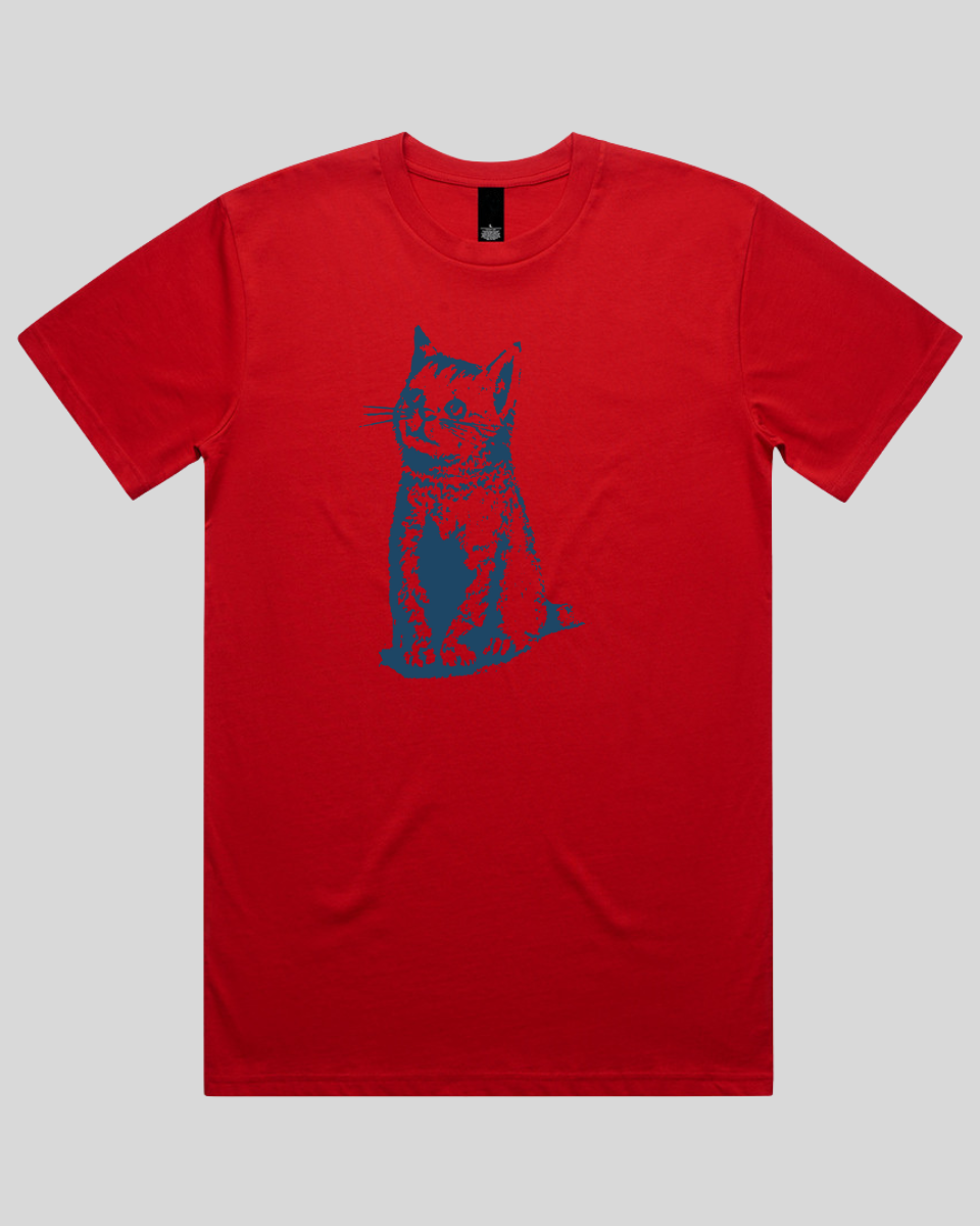 Vintage Sitting Cat Men's T-Shirt