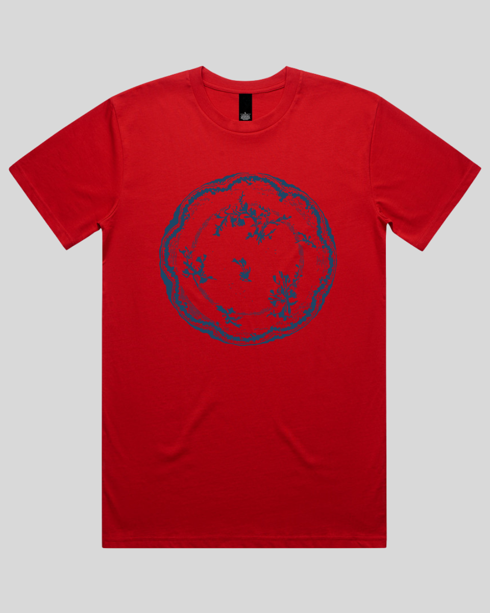 Floral Vintage Plate Men's T-Shirt