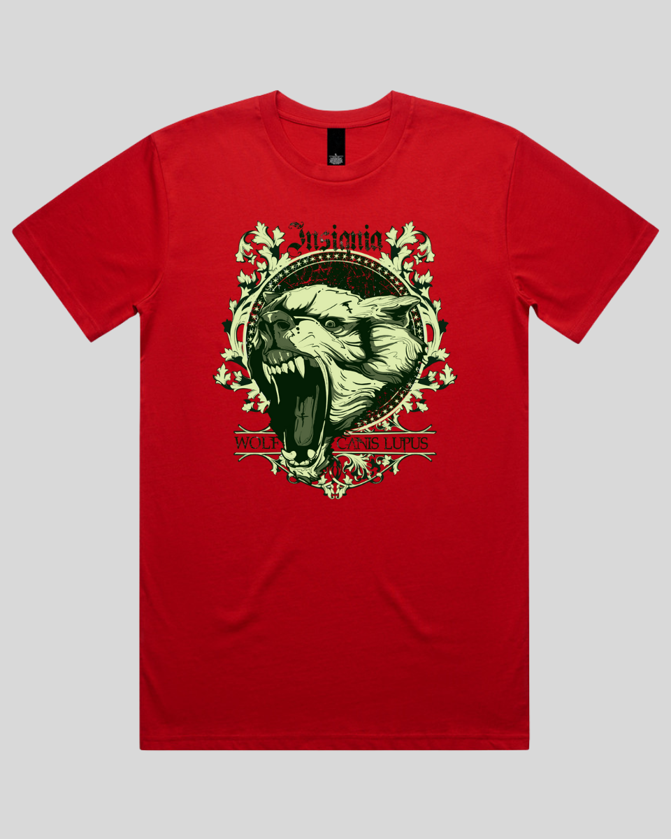 Insignia Wolf Skull Men's T-Shirt