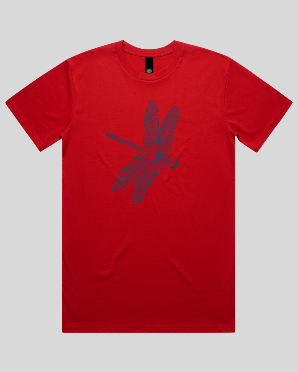 Botanical Dragonfly Art Men's T-Shirt