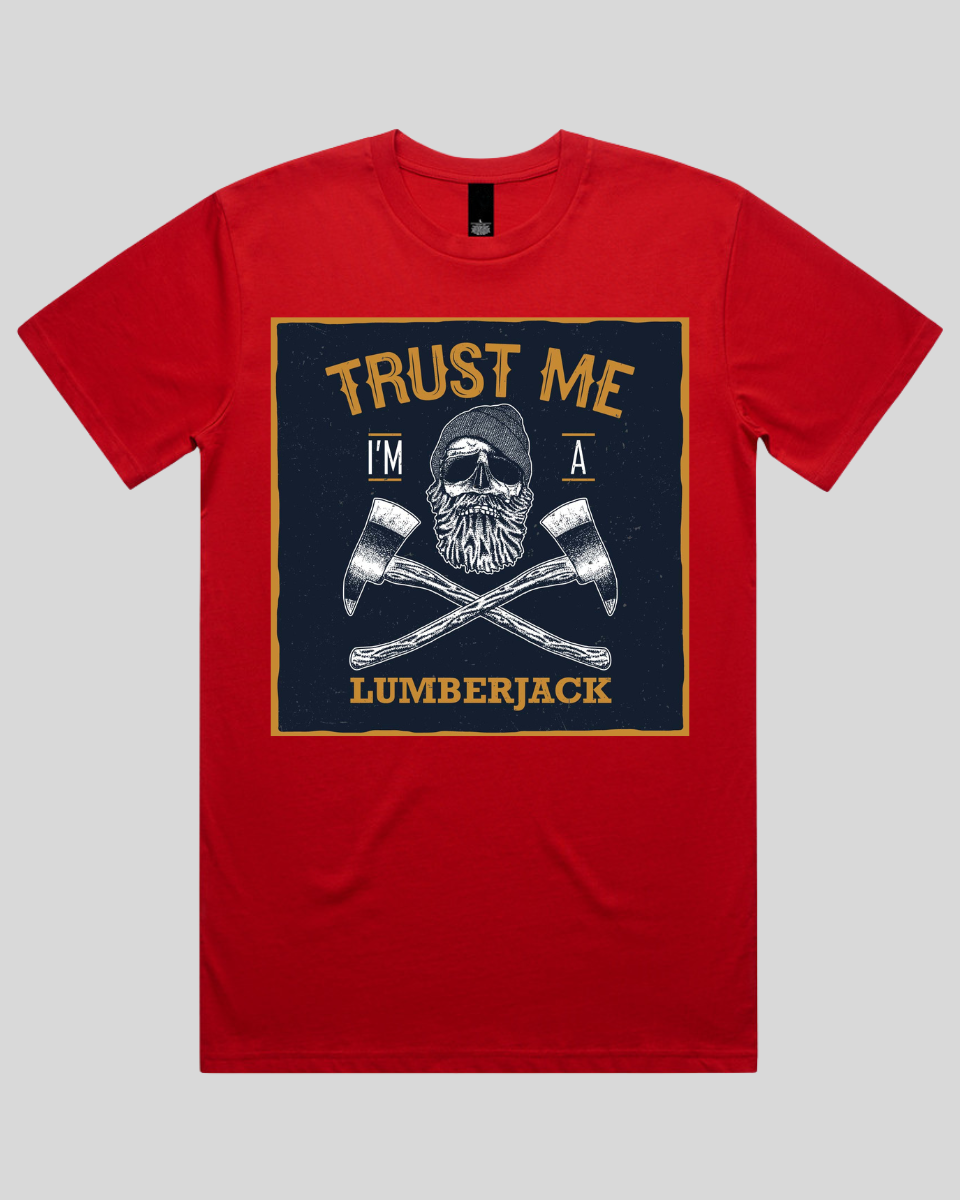 Lumberjack skull 1 Men's T-shirt