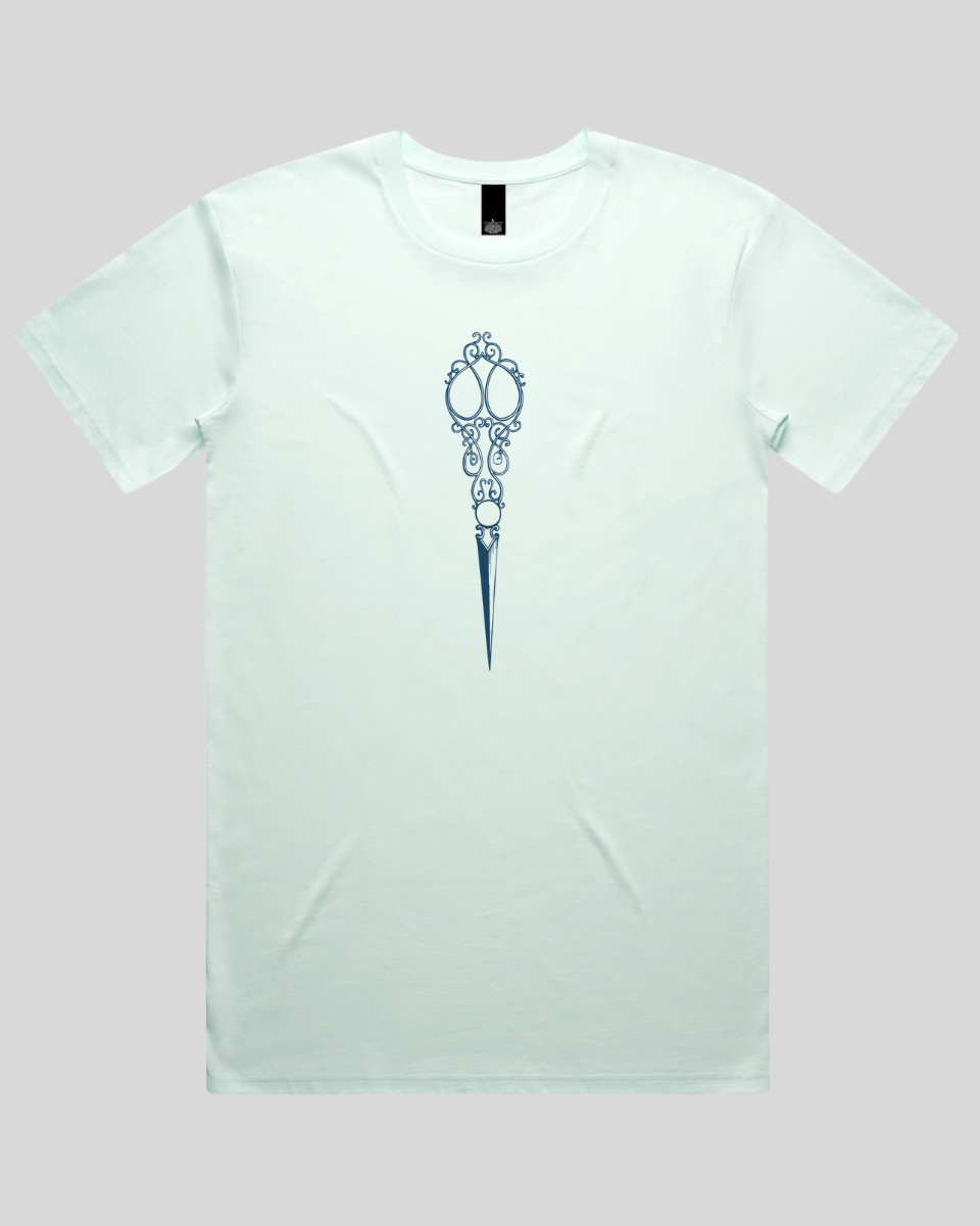 Victorian Scrollwork Scissors Men's T-Shirt
