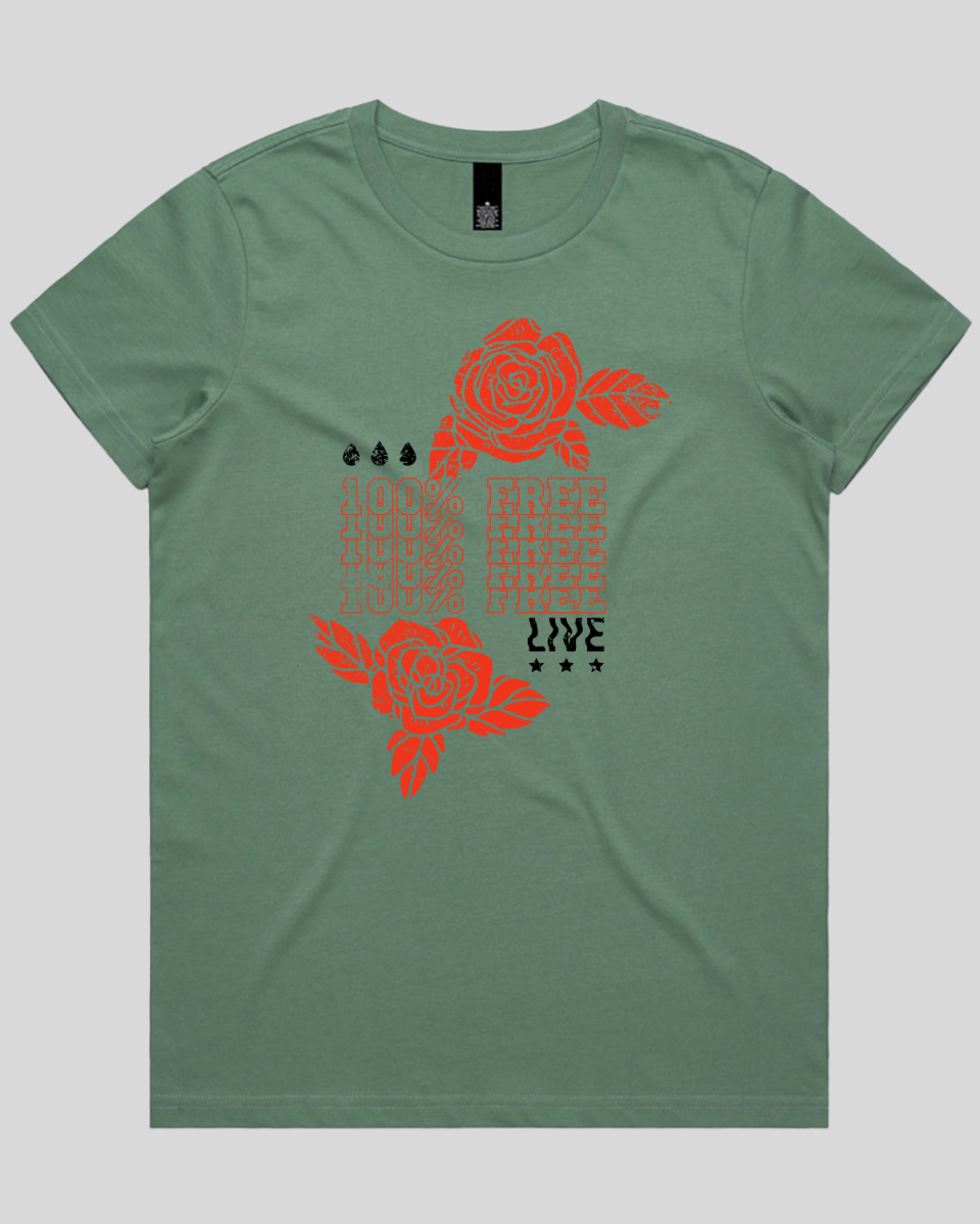 100% Free Bloom Women's T-Shirt