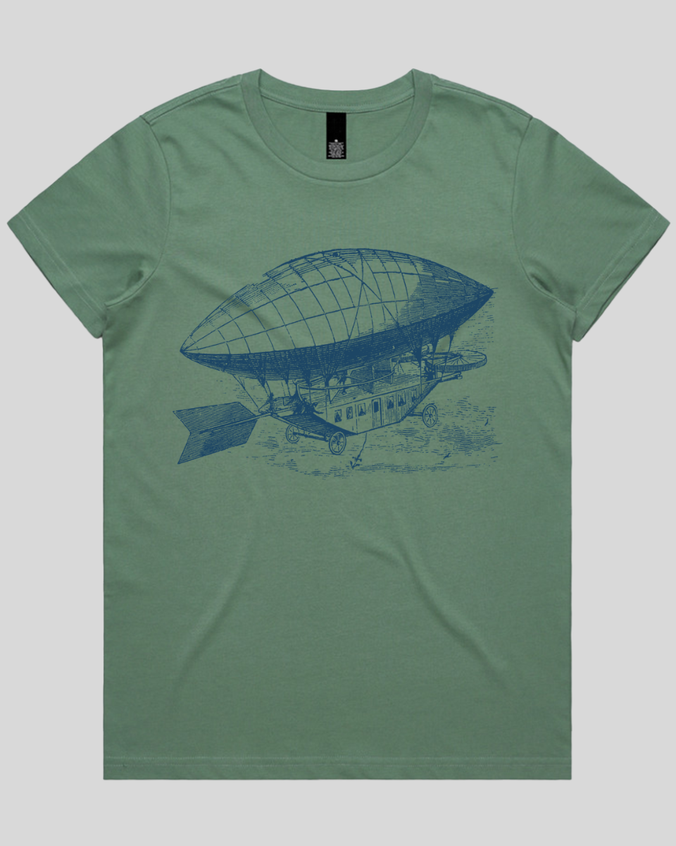 Old World Balloon Sketch Women's T-Shirt