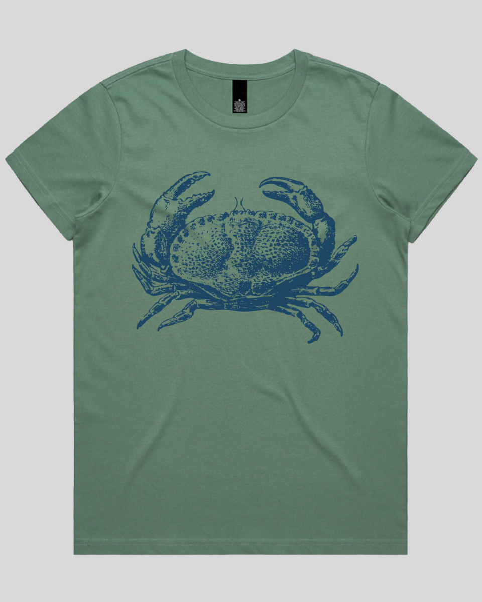 Vintage Coastal Crab Women's T-Shirt