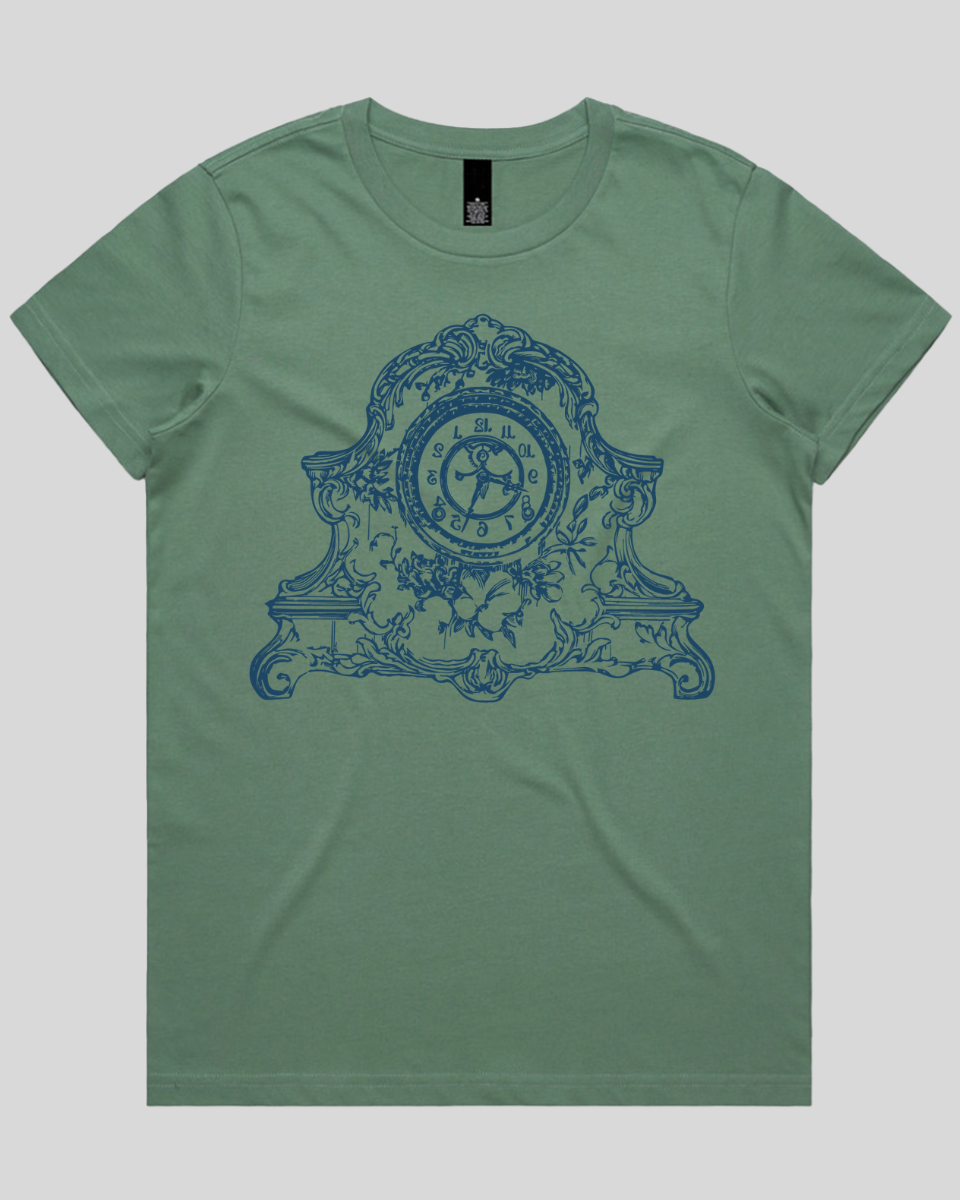 Antique Floral Clock Women's T-Shirt
