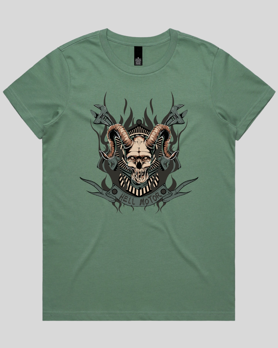 Hell Motor Syndicate Womens T-Shirt