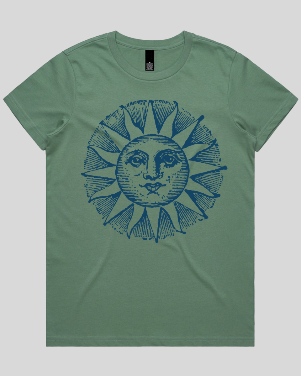 Celestial Sun Face Women's T-Shirt
