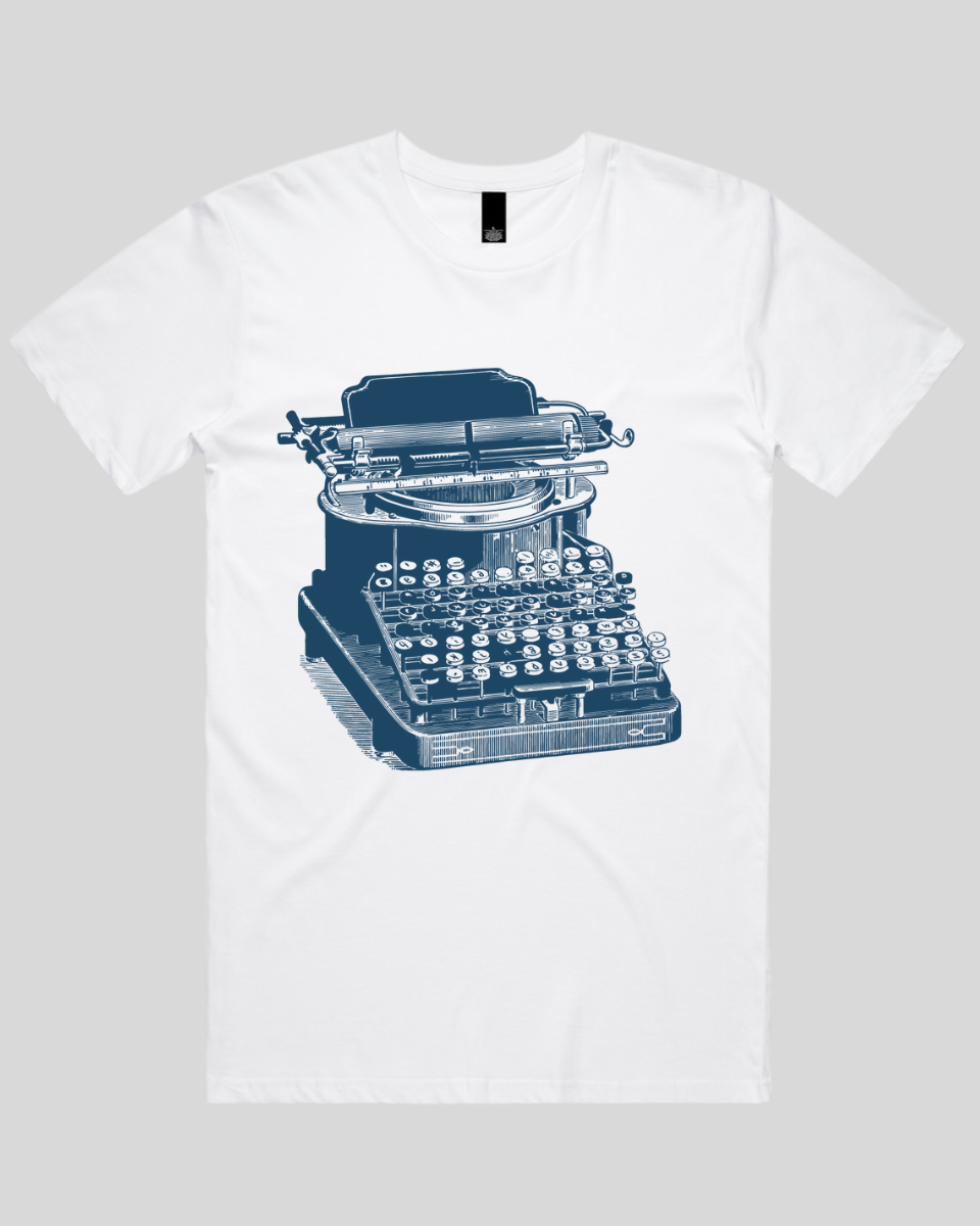 Antique Typewriter Print Men's T-Shirt