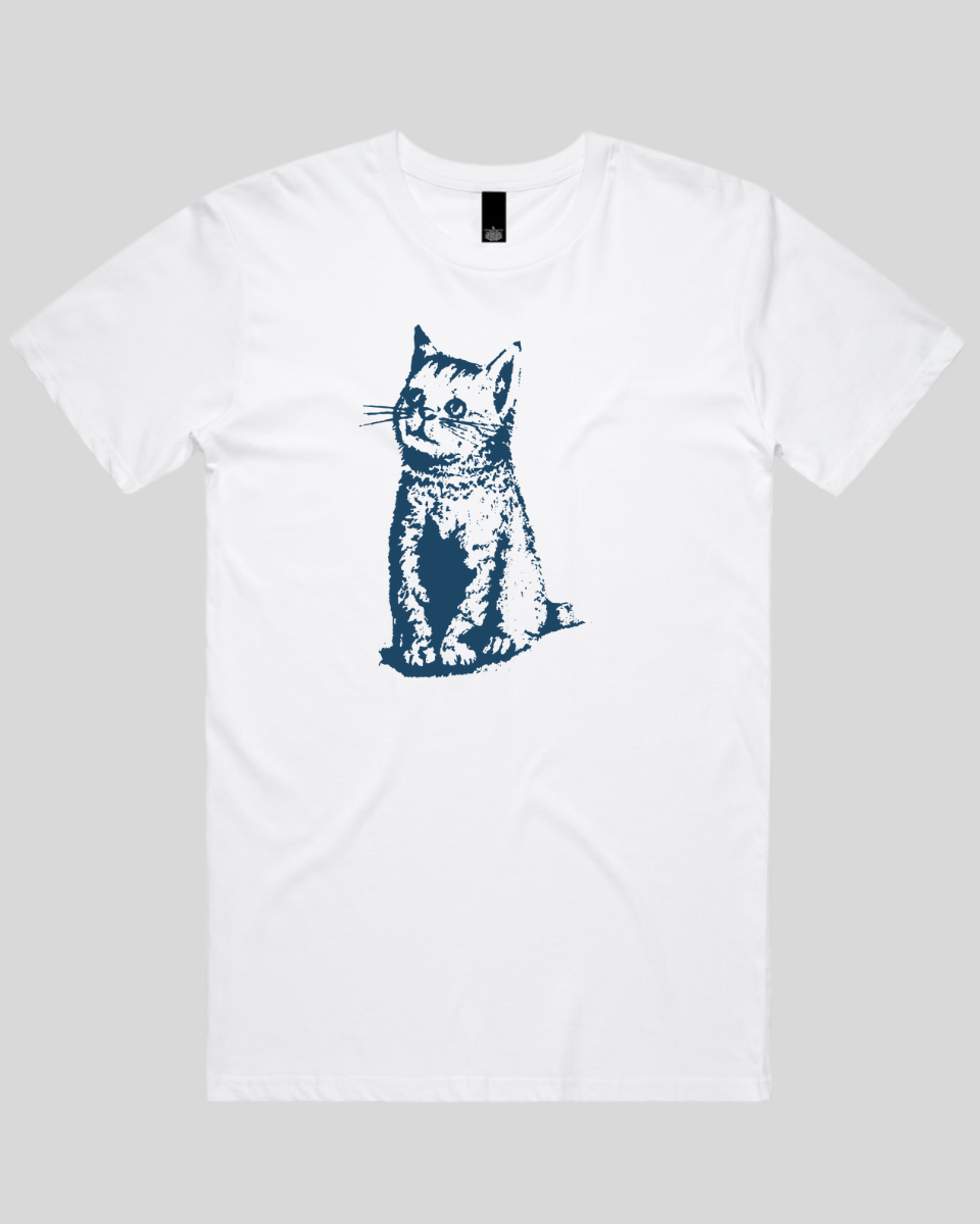 Vintage Sitting Cat Men's T-Shirt