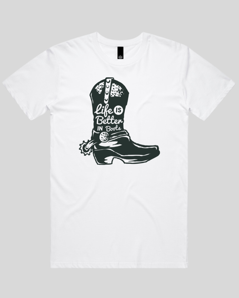 Life Is Better In Boots Men's T-Shirt