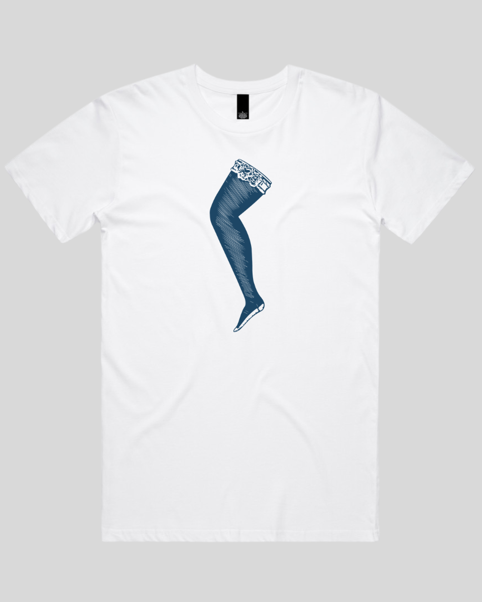 Lace Top Stocking Men's T-Shirt