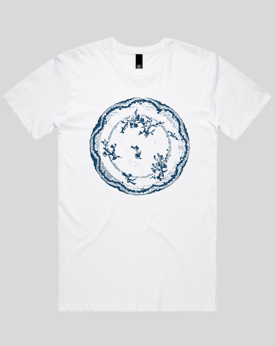 Floral Vintage Plate Men's T-Shirt