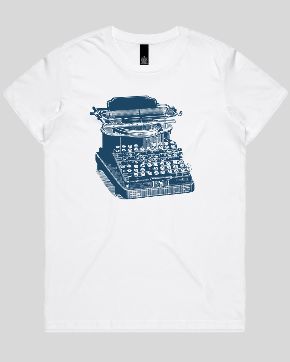 Antique Typewriter Print Women's T-Shirt