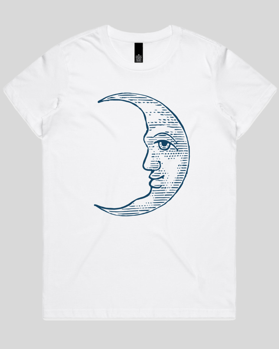 Celestial Moon Face Women's T-Shirt