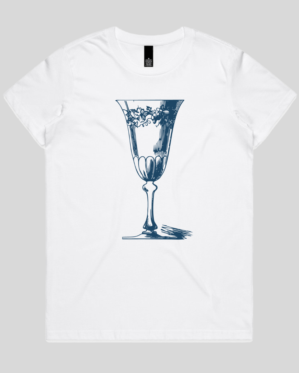 Vintage Wine Glass Women's T-Shirt