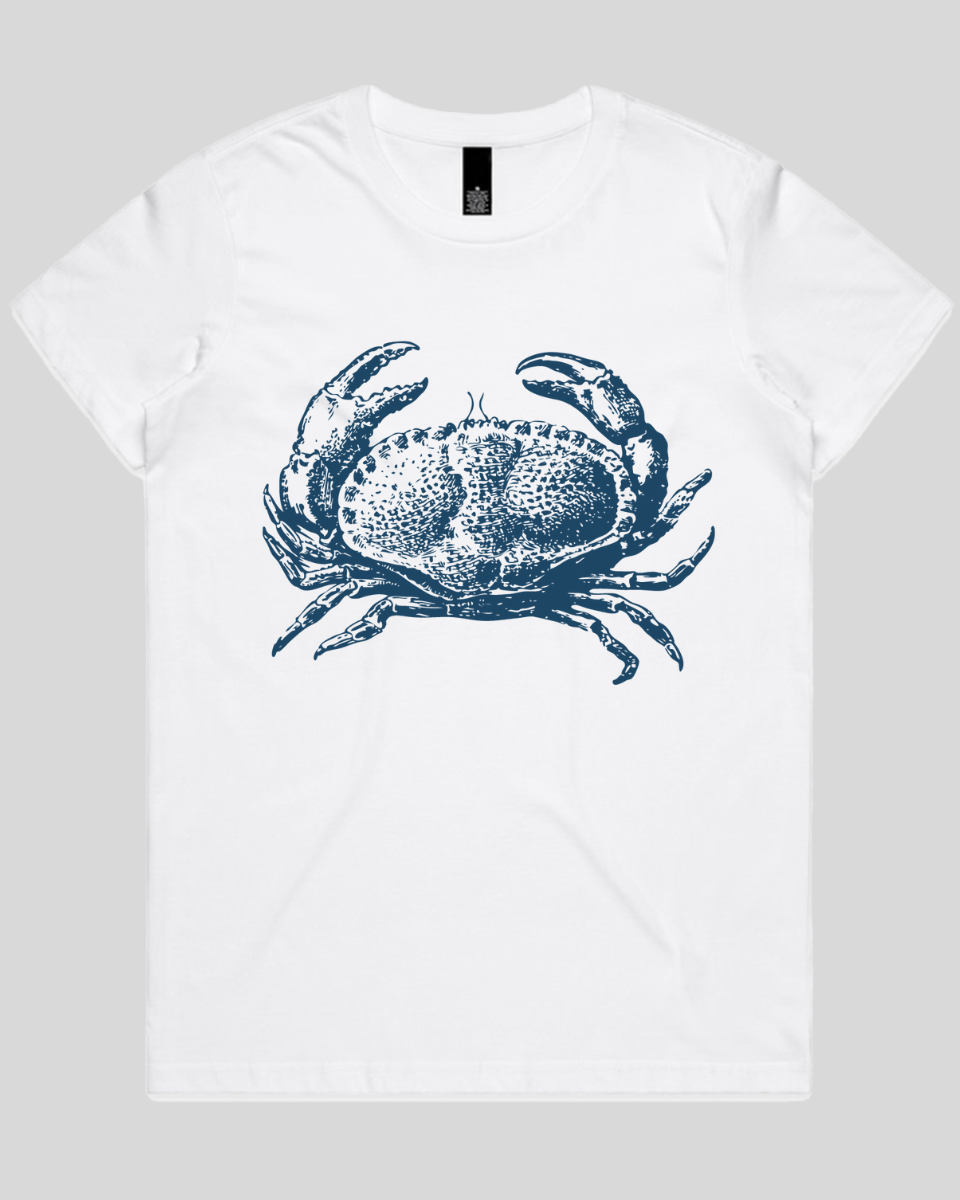 Vintage Coastal Crab Women's T-Shirt