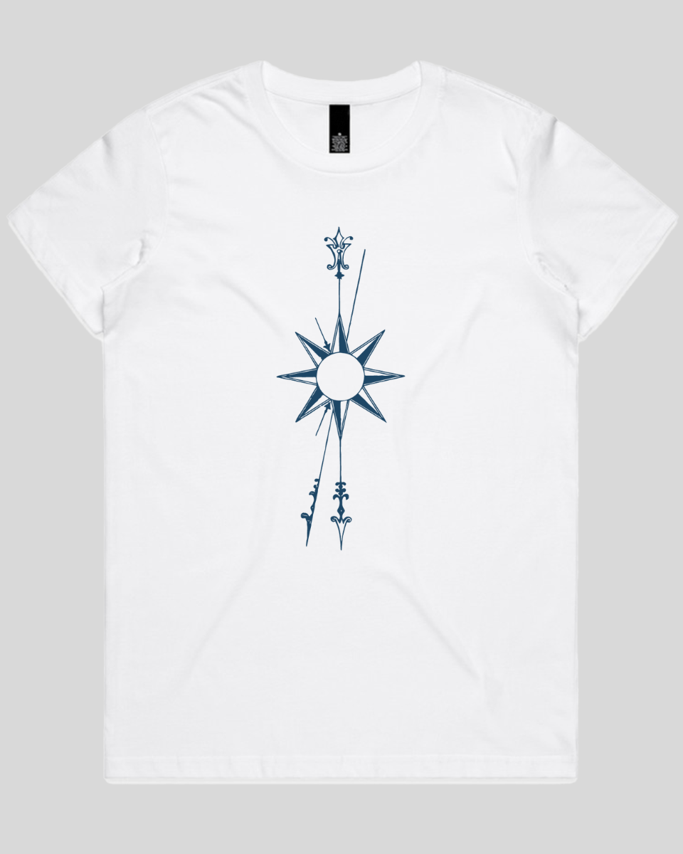 Vertical Compass Rose Women's T-Shirt