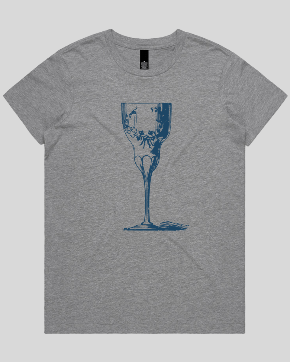Laced Vine Crystal Glass Women's T-Shirt