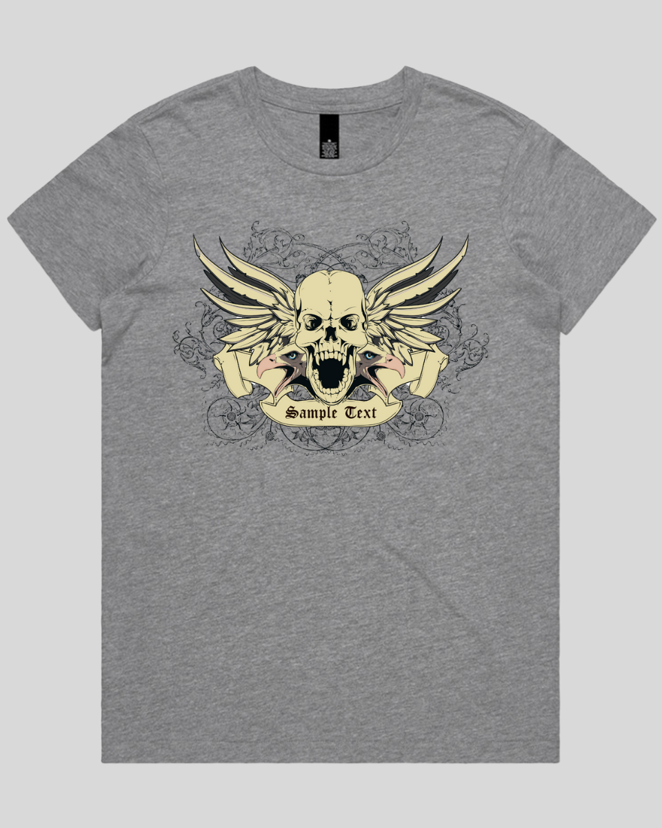 Wings of Vengeance Skull Women's T-Shirt