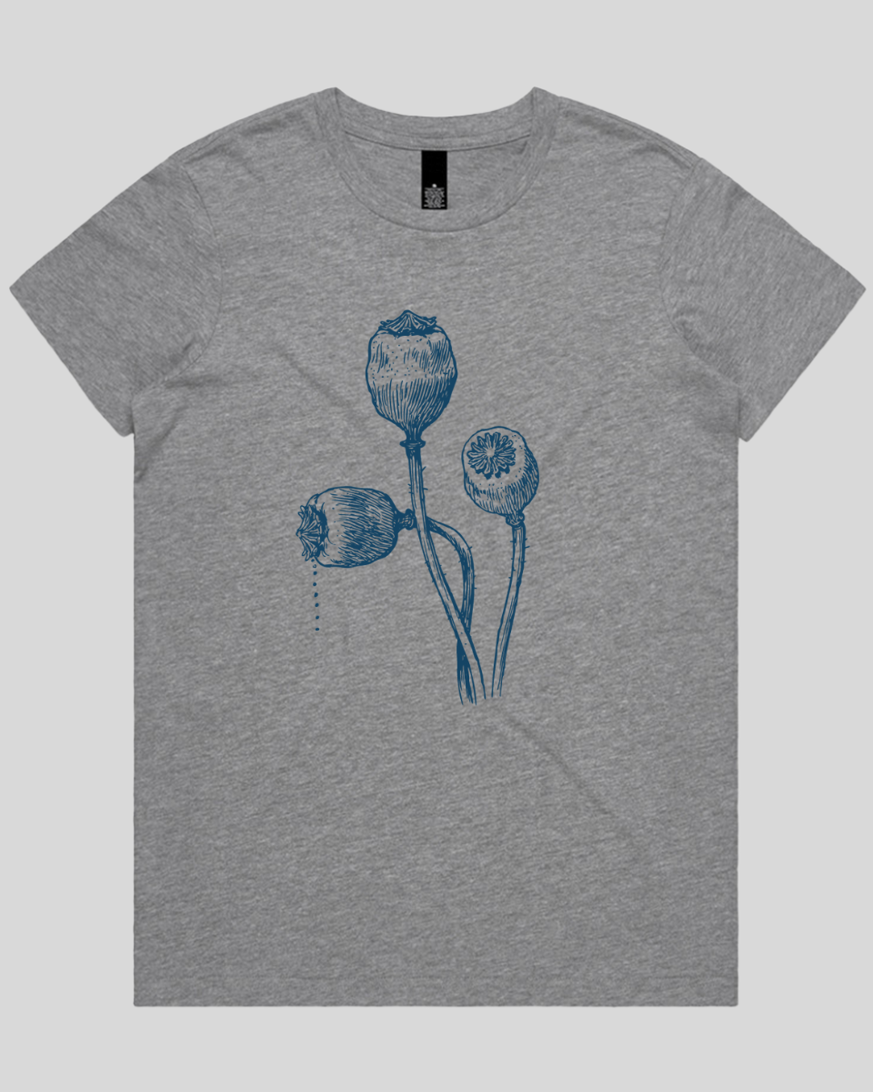 Vintage Poppy Stems Women's T-Shirt