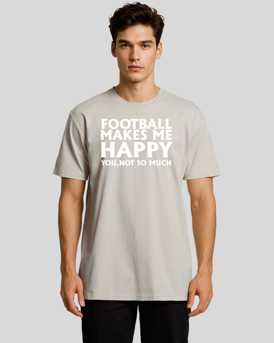 Football makes me happy Men's T-Shirt