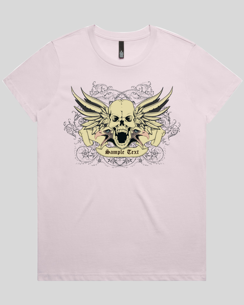 Wings of Vengeance Skull Women's T-Shirt