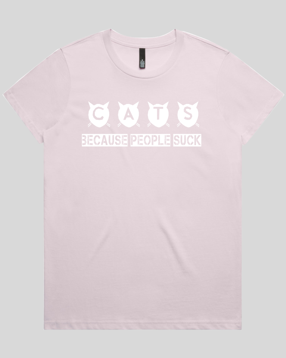 cats because people suck Women's T-Shirt