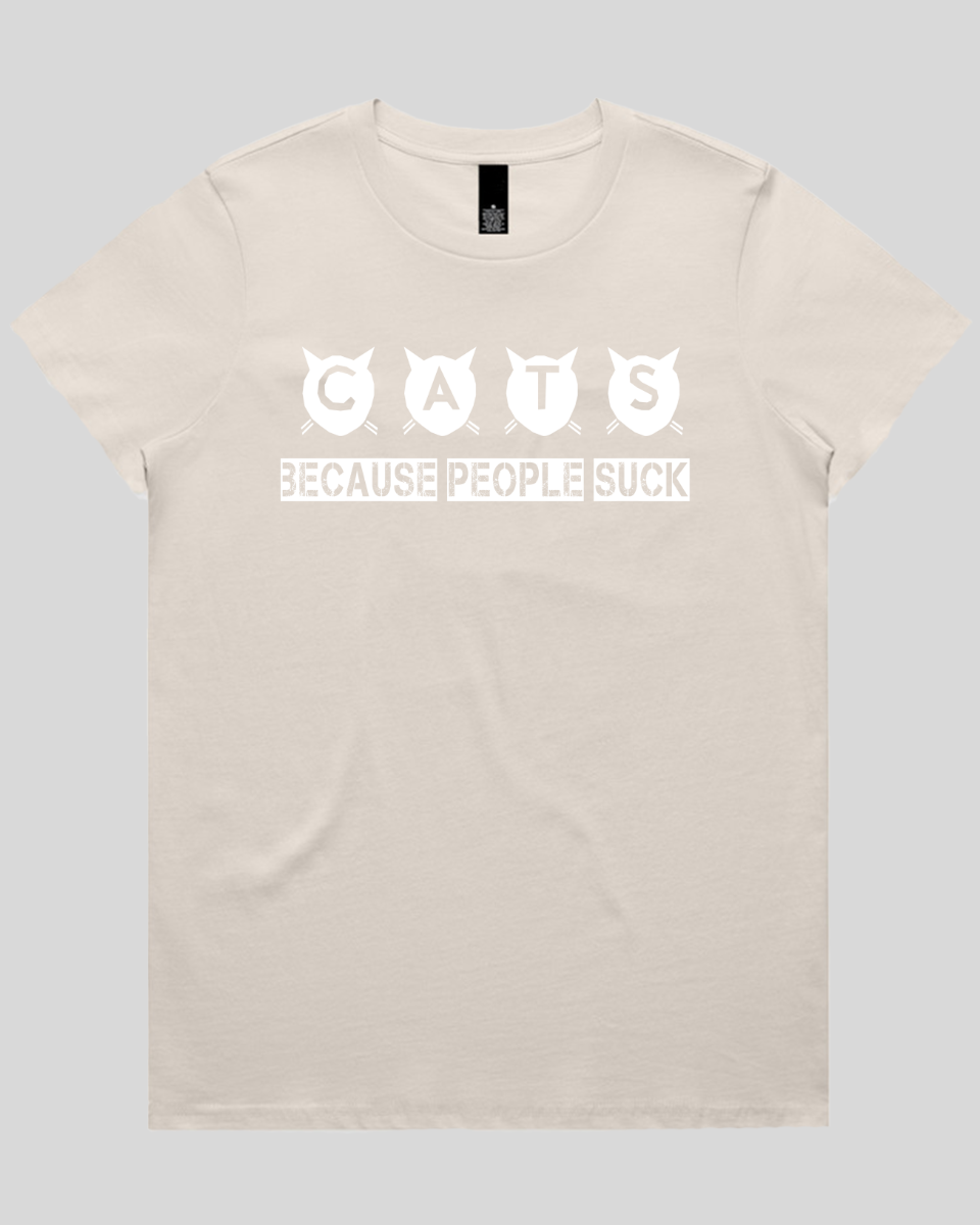 cats because people suck Women's T-Shirt