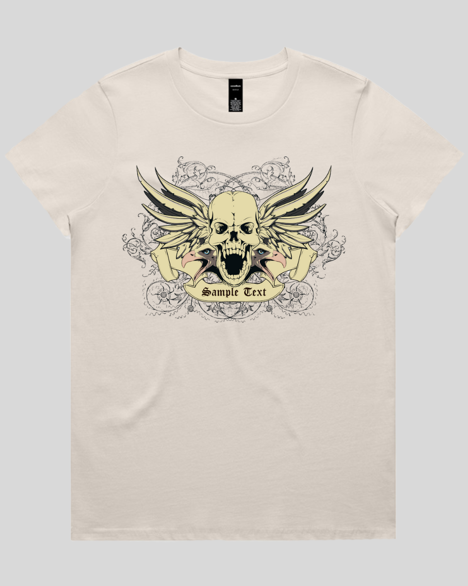 Wings of Vengeance Skull Women's T-Shirt