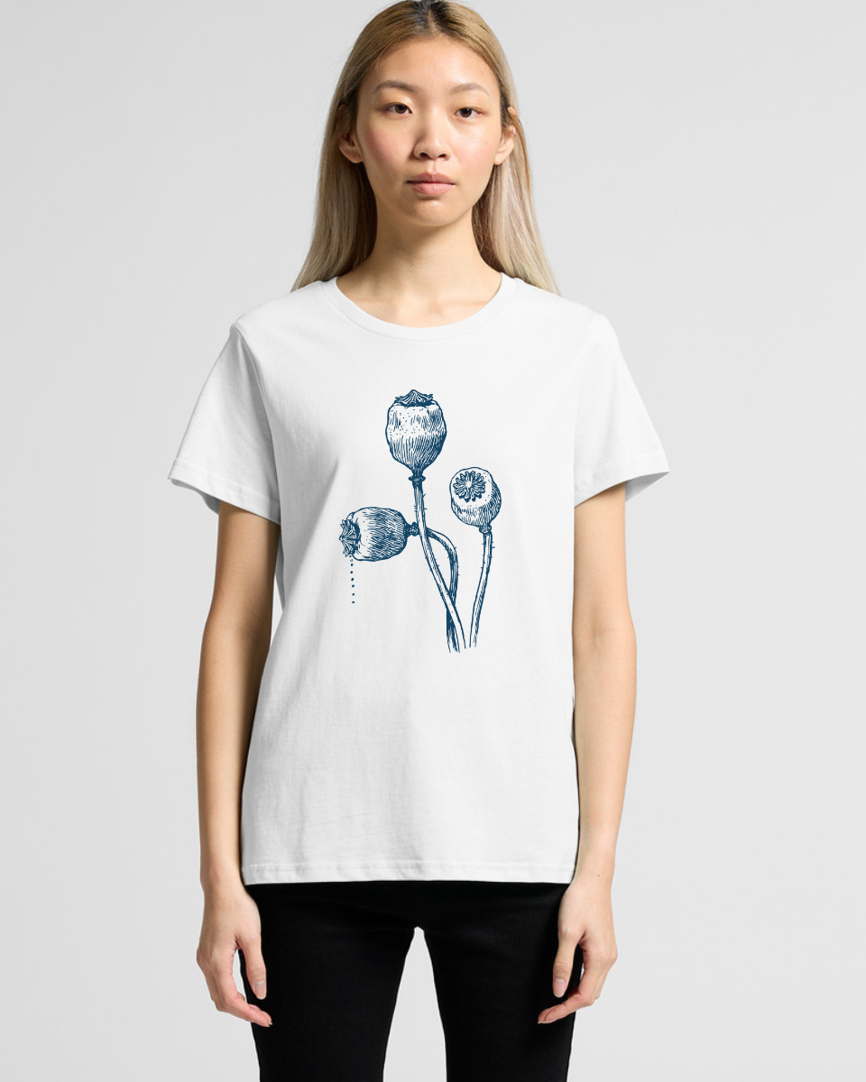Vintage Poppy Stems Women's T-Shirt