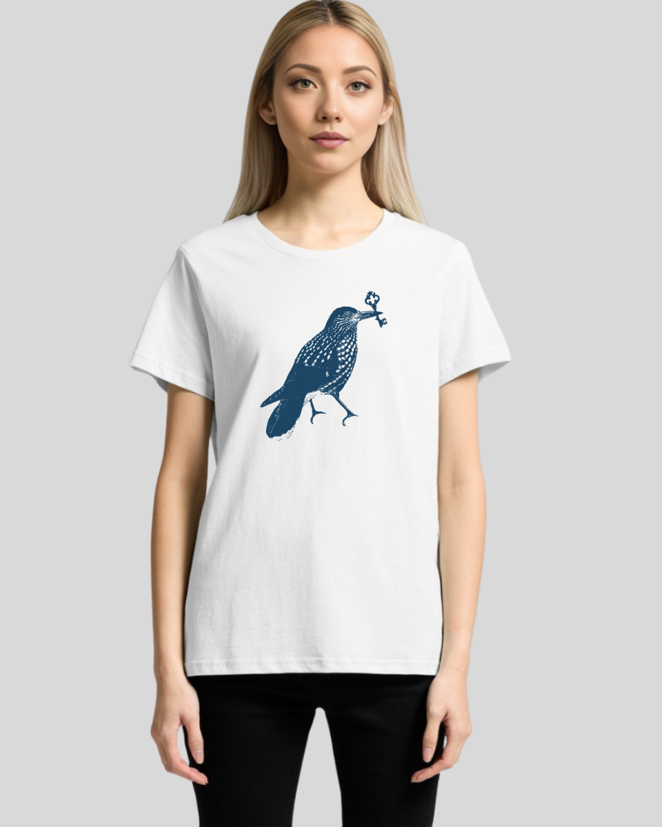 Bird-with-key 2 Women's T-Shirt