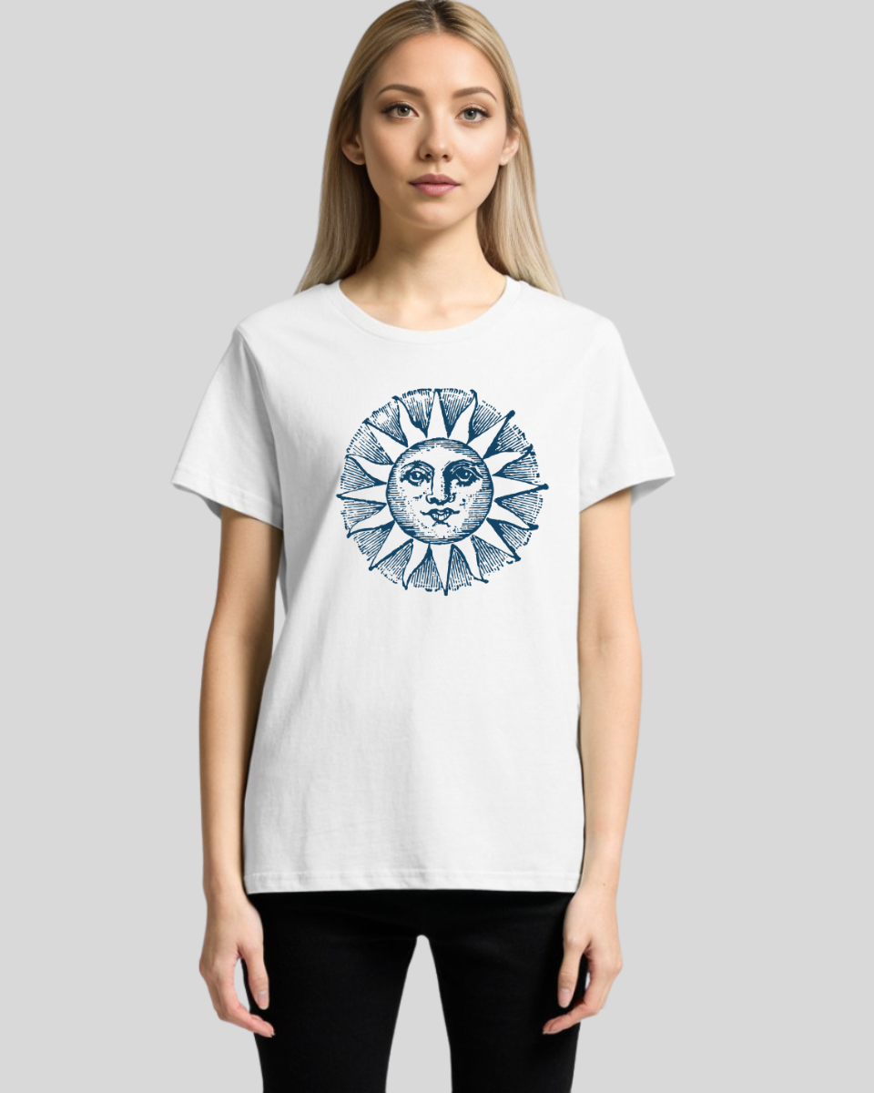 Celestial Sun Face Women's T-Shirt