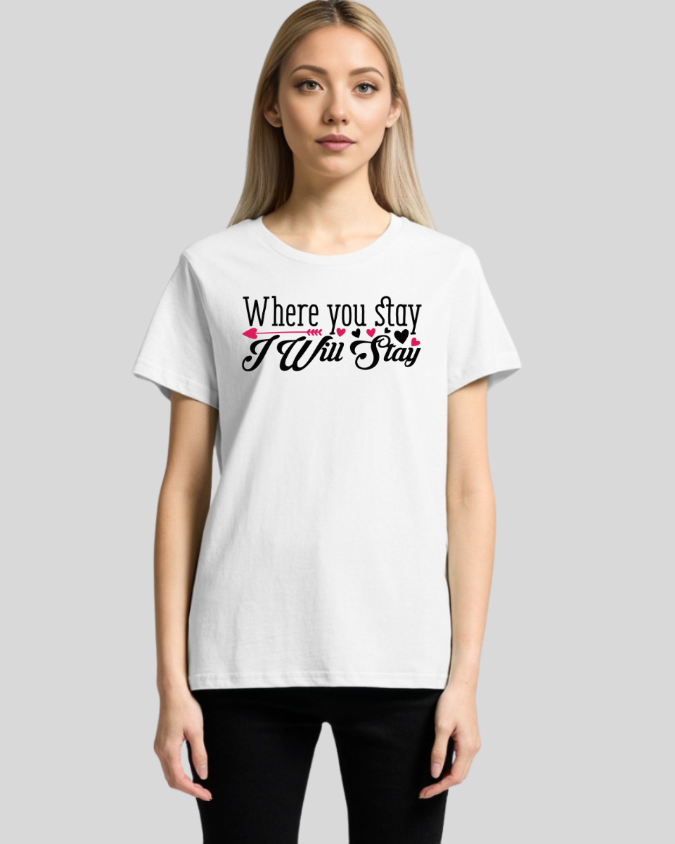 Where you stay i will stay  Women's T-Shirt