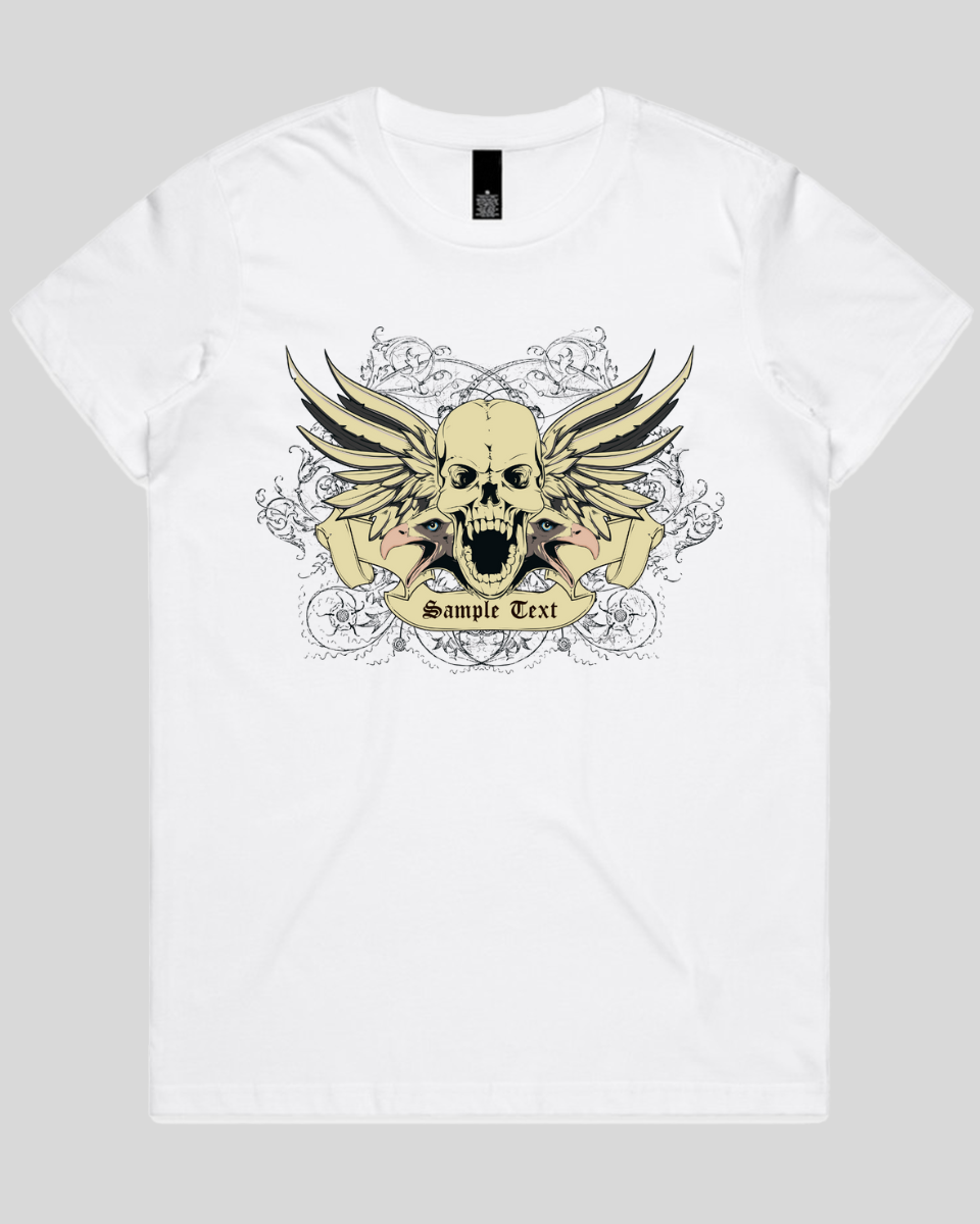 Wings of Vengeance Skull Women's T-Shirt
