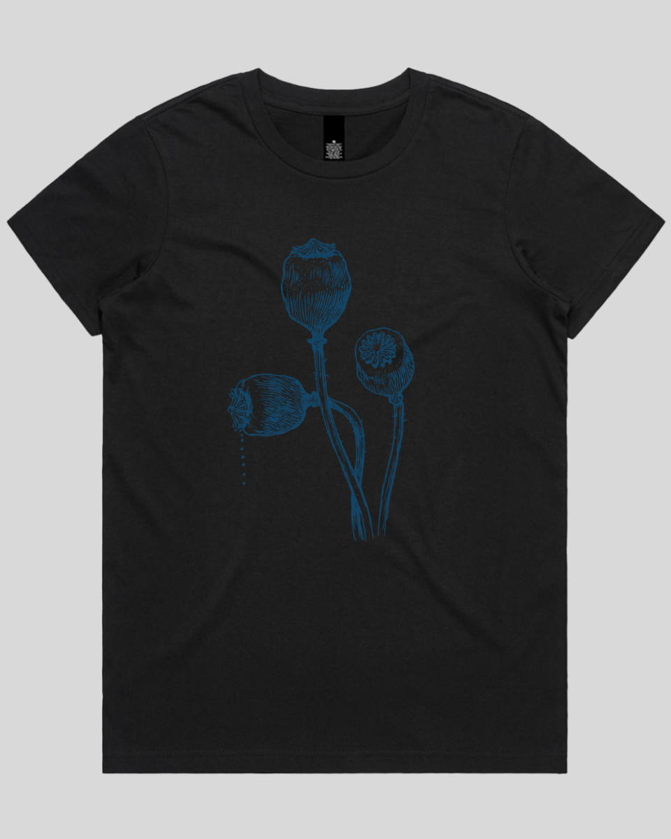 Vintage Poppy Stems Women's T-Shirt