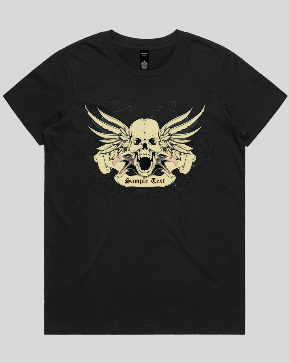 Wings of Vengeance Skull Women's T-Shirt