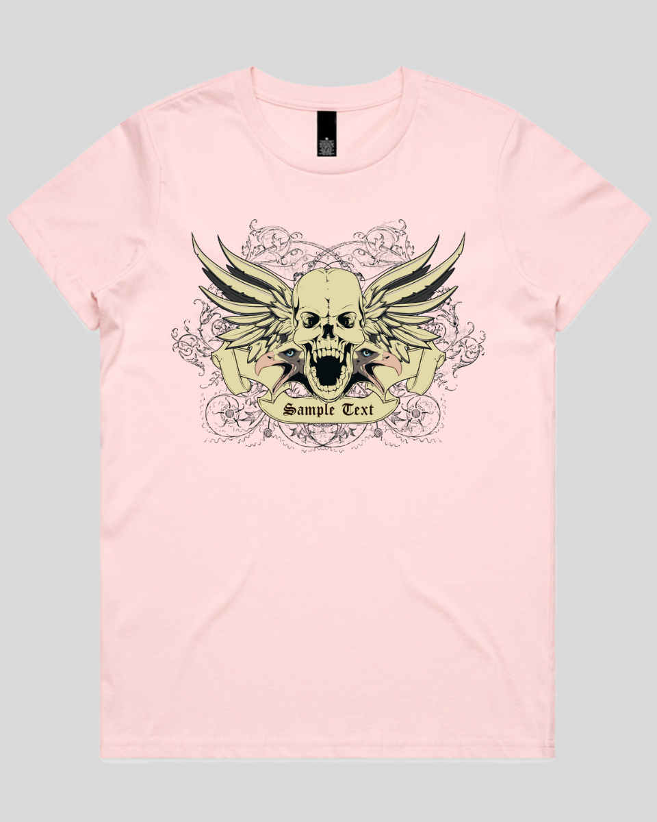 Wings of Vengeance Skull Women's T-Shirt
