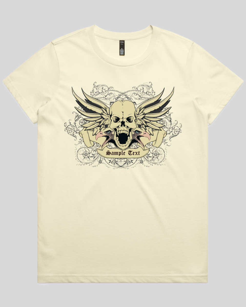 Wings of Vengeance Skull Women's T-Shirt