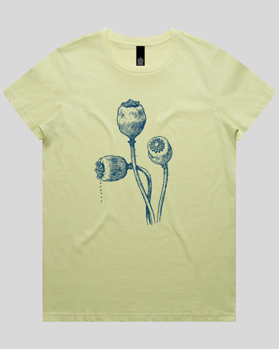 Vintage Poppy Stems Women's T-Shirt