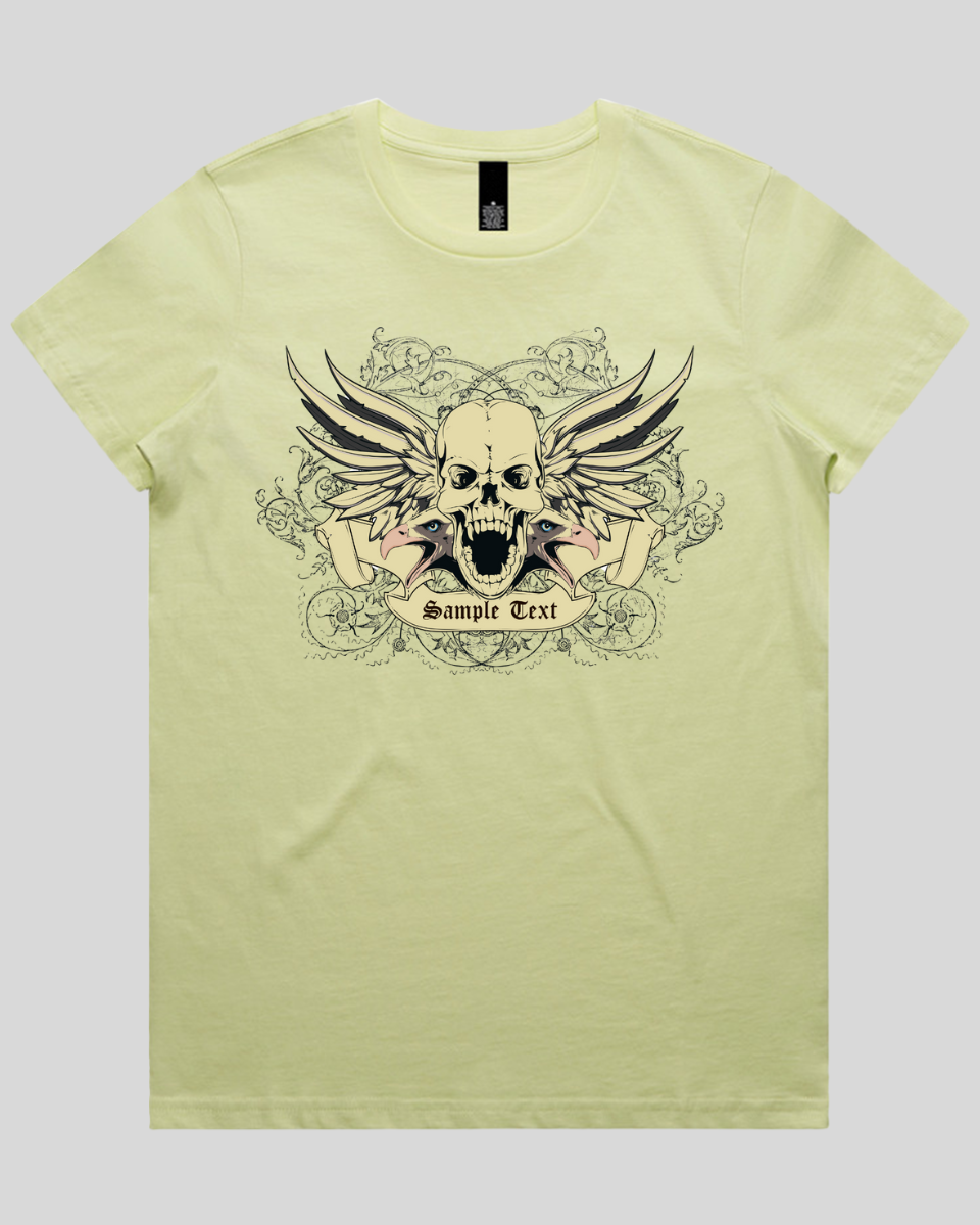 Wings of Vengeance Skull Women's T-Shirt