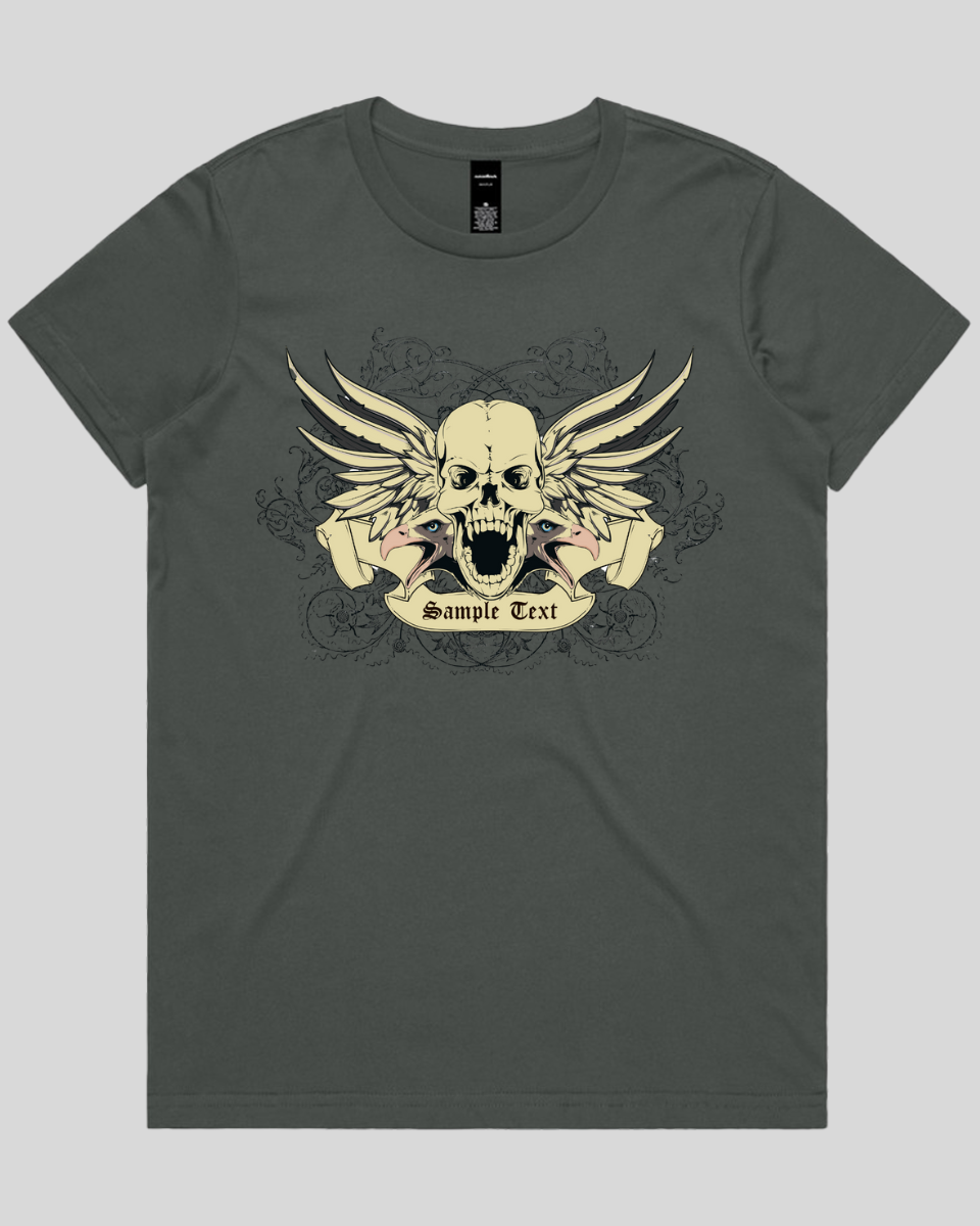 Wings of Vengeance Skull Women's T-Shirt