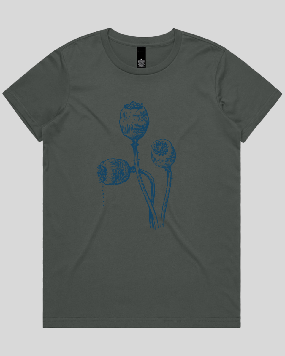 Vintage Poppy Stems Women's T-Shirt