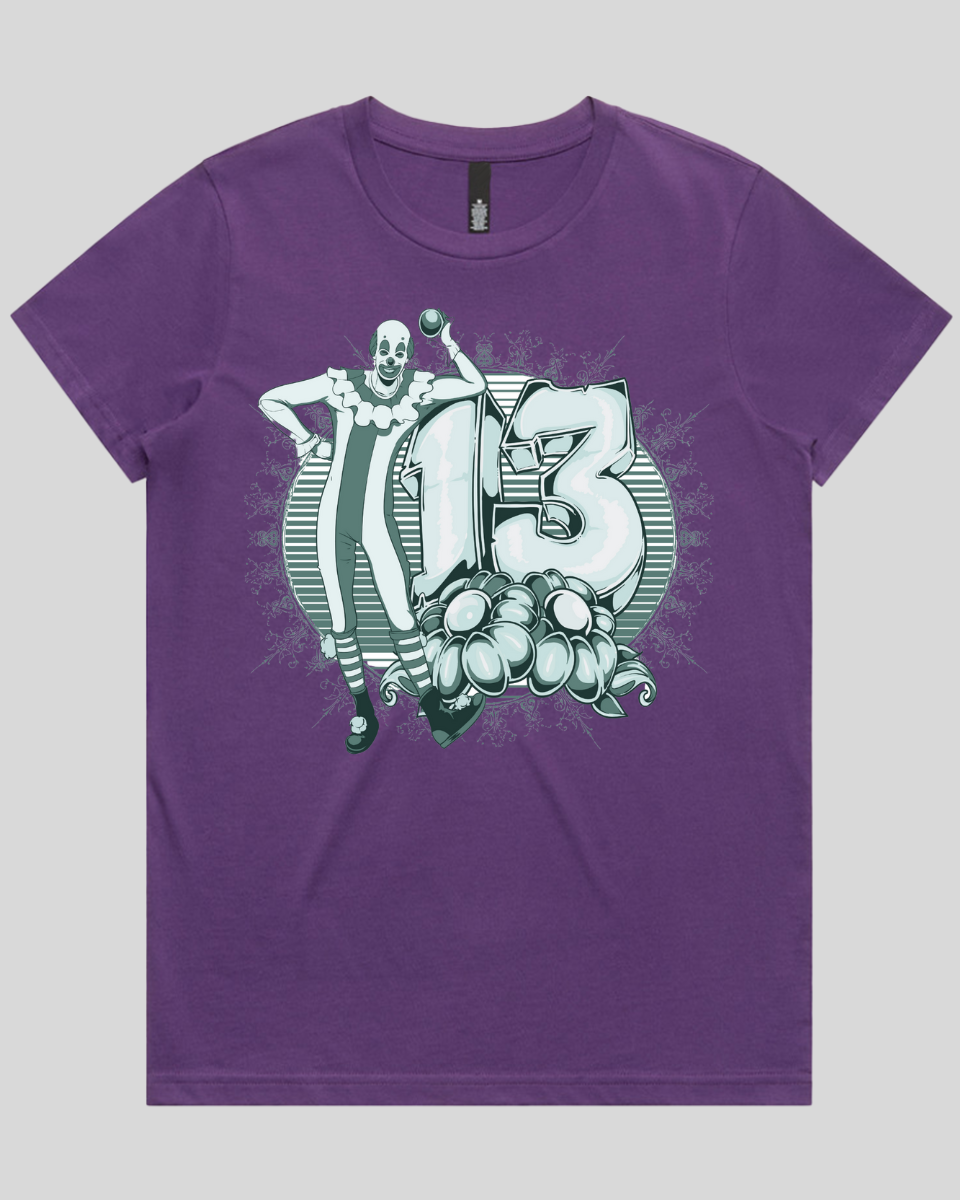 Lucky 13 Clown Women's T-Shirt